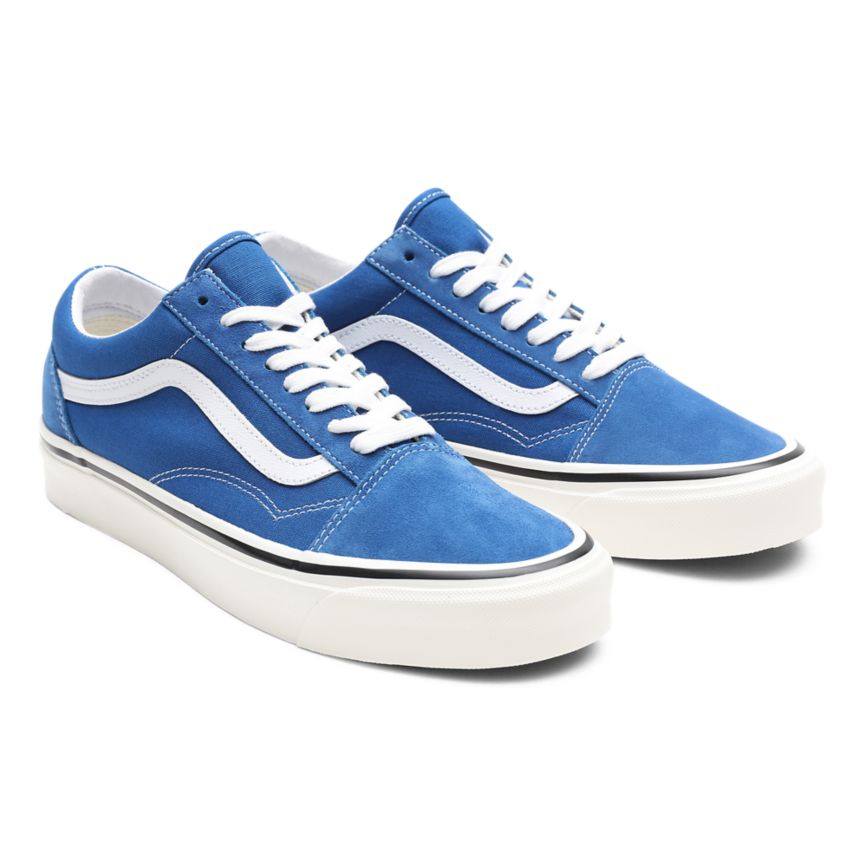 Vans Anaheim Factory Old Skool 36 DX Dam Blå - Vans Låga Skor Sverige (ZEOHS7421)